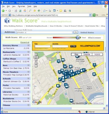 Walk Score for Princeton, NJ